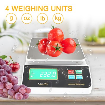 Digital Kitchen Food Scale 6kg/0.5g LCD Display Rechargeable for Cooking Baking