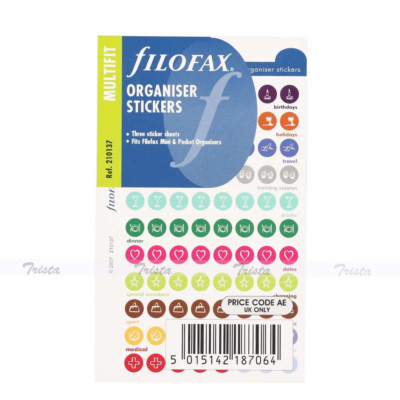 Filofax Mini/Pocket Size Stickers NotePaper Refill Insert Plan Organiser -210137