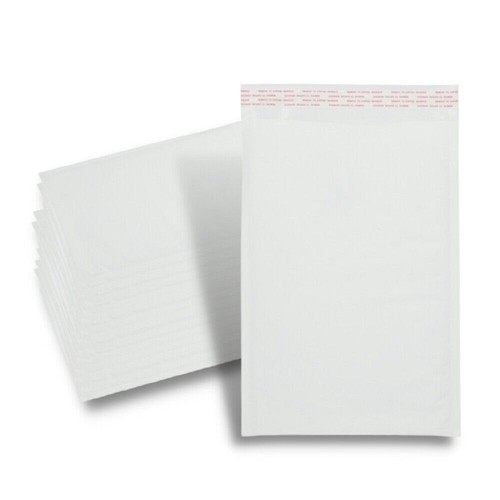 White Kraft Bubble Mailers Shipping Mailing Padded Bags Envelopes All Sizes