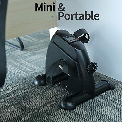 Mini Exercise Bike, Under Desk Pedal Exerciser Portable Foot 