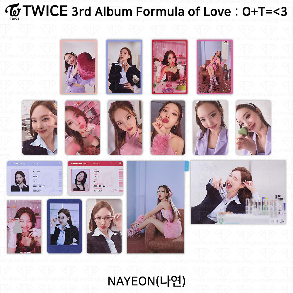 TWICE 3rd Album Formula of Love : O+T= 3 Official Photocard