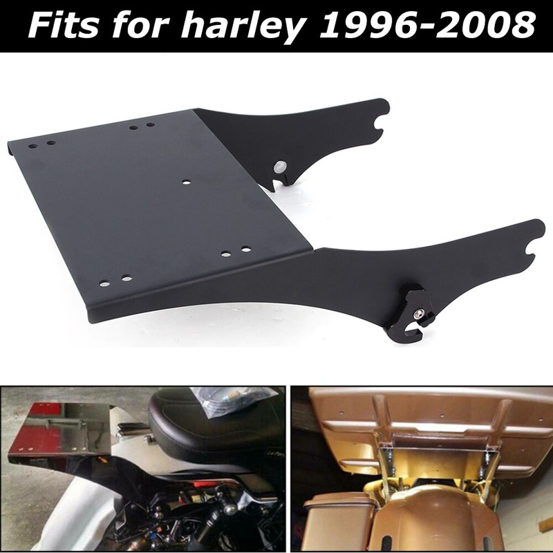 Two Up Tour Pack Pak Trunk Mount Bracket Rack For Harley Touring Road