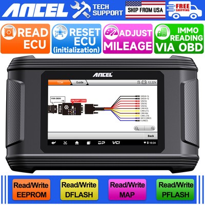 ANCEL EC500 Automotive Car TCM ECU Cloning Initialization Scanner Tool Read MAP