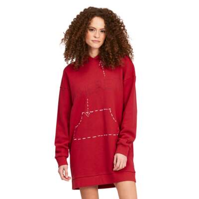 

Платье с капюшоном Puma X Michael Lau женское красное повседневное 530365-22, Красный