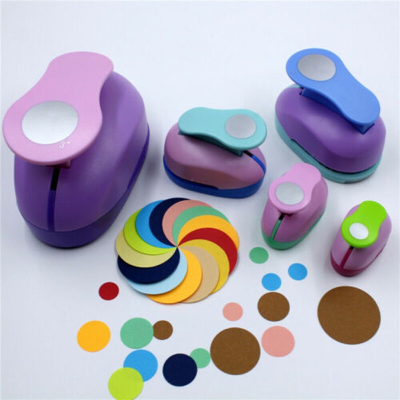 Handmade Round Hole Punch Paper Shaper Cutter Embossing Making Card 9
