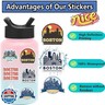 Gxizlba 50 PCS Boston Stickers Pack Kids Teens Adults Party Supply US State Aesthetic Boston Vinyl Waterproof Decals for Water Bottle Laptops Skateboard Scrapbook Bumper Sticker