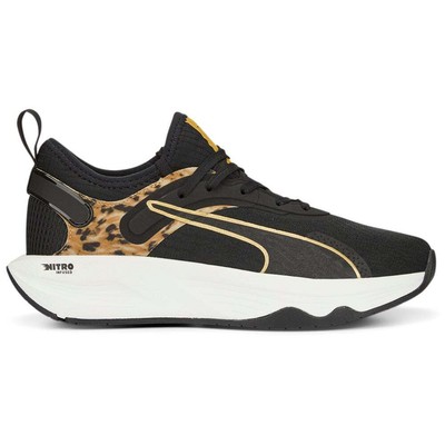 Puma Pwr Xx Nitro Safari Glam Training Женские черные кроссовки Спортивная обувь 376