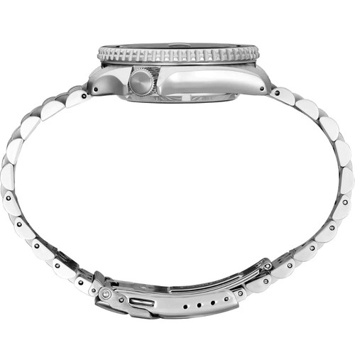 Pre-owned Seiko Ssk001 5 Sports Men's Watch Silver-tone 42.5mm Stainless Steel, Black