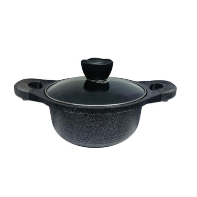 7" (18cm) Heavy Gauge Non Stick Marble Coating Sauce Pot Cookware Cooking Pot
