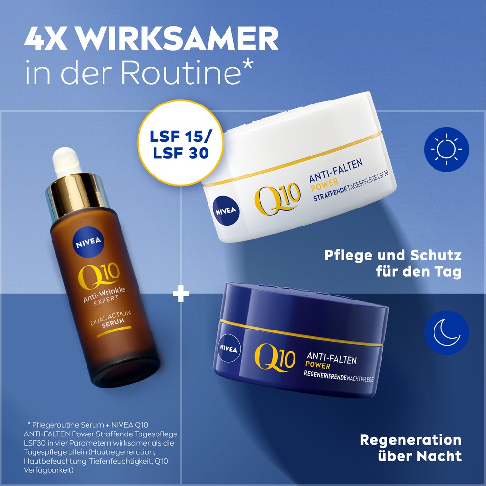 NIVEA Q10 Dual Action Power Routine 3er LSF 15 Anti-Falten Kollagen Booster - Bild 4 von 9