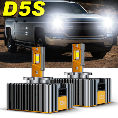 2X D5S D5R LED Headlight Bulb for Chevrolet Silverado 1500 2016 2017 2018