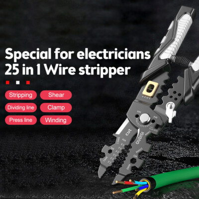 25 In 1 Wire Strippers Needle Nose Pliers Crimping Pliers Multifunctional Tool