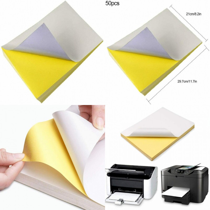 50 sheets a4 printable vinyl sticker paper decal for