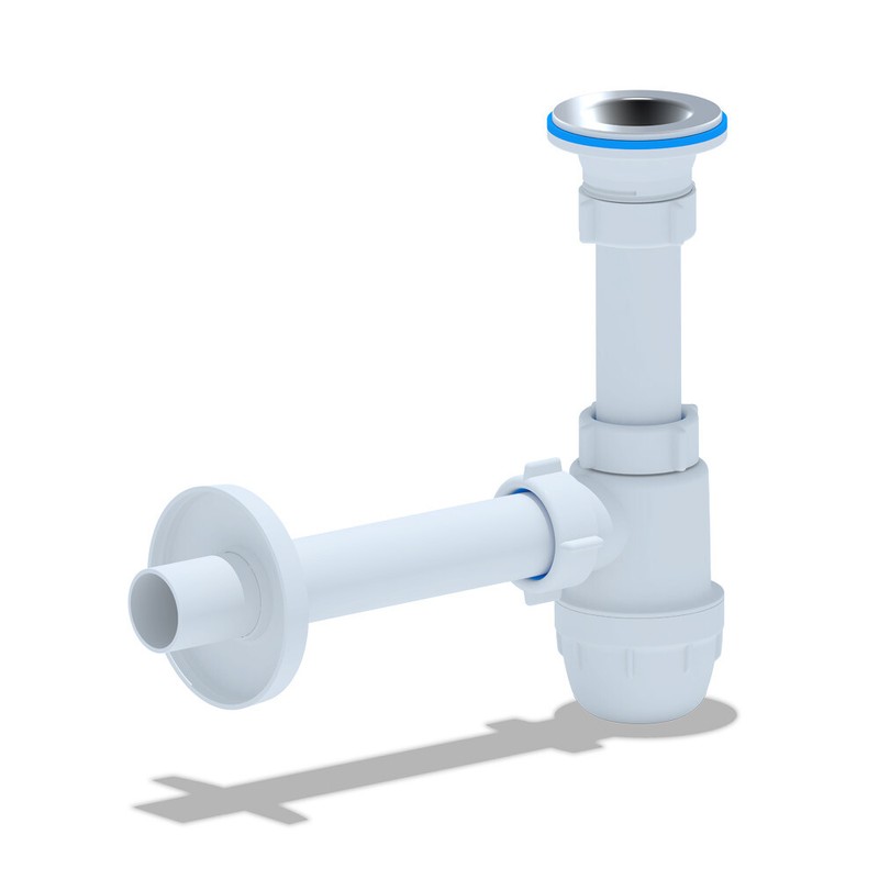 Geruchsverschluss FÃ¼R Waschbecken Siphon RÃ¶Hrensiphon Flaschensiphon 1 1/4