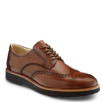 Pre-owned Samuel Hubbard Tipping Point Men's Oxford In Whiskey