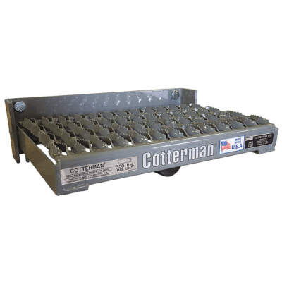 COTTERMAN FUS100A3C1P1 Manual Fold-Up Step,15 In. L,4 In. H 