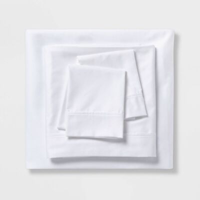 Threshold 500 Thread Count Sheet Set Breathable Smooth Sateen Weave Deep Pocket