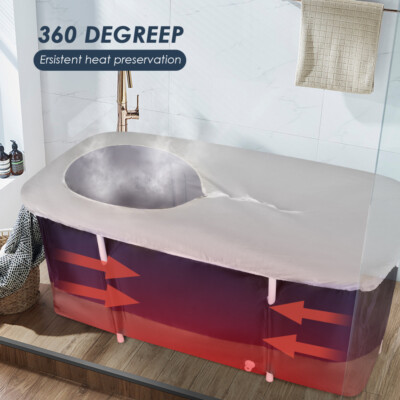 Adult Bathtub Portable Shower Household Large Folding Water Spa Bath Tub Warm