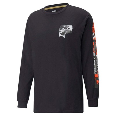 

Puma Pl Массивная футболка с круглым вырезом и длинными рукавами Мужские черные повседневные топы 53482401, Черный, Puma Pl Statement Crew Neck Long Sleeve T-Shirt