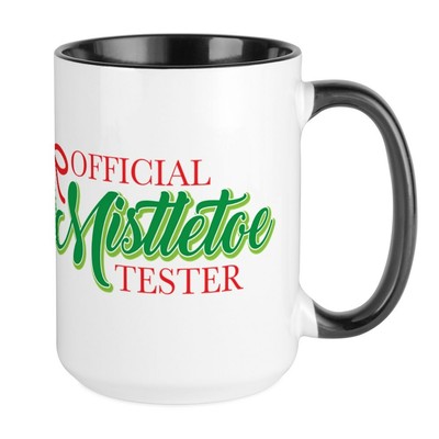 CafePress Mistletoe Tester Large Mug (2022389159)