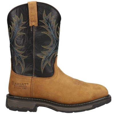 

Ariat Workhog Широкие 11-дюймовые водонепроницаемые мужские рабочие ботинки со стальным носком коричневого цвета, Коричневый, Ariat Workhog Wide 11 Inch Waterproof Steel Toe Work