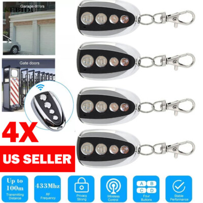 4X Remote Control Backup Key Set For Sliding Gate Opener Automatic Operator NEW