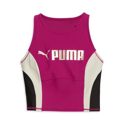 Спортивная майка Puma Fit Eversculpt с круглым вырезом горловины, женская розовая повседневная спортивная майка 523