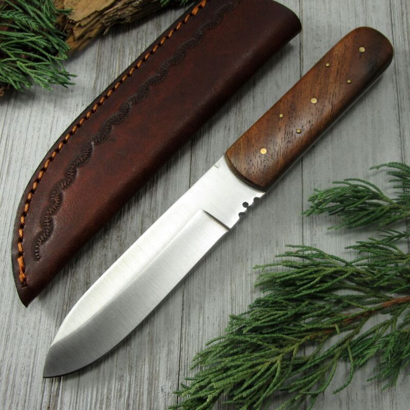 NEW Hunting Knife Native American Indian Style Full Tang Patch Knife with Sheath