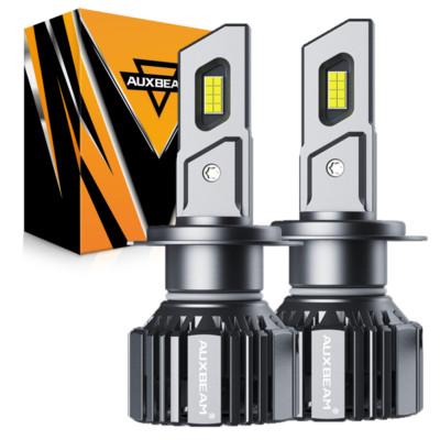 AUXBEAM H7 Canbus LED Headlight Bulb Kit High Beam 6500K White Bulbs Bright Lamp