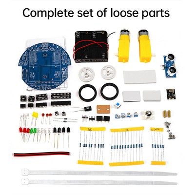 Ultrasonic Obstacle Avoidance Graphical Programming Robot Tracking Car Kit DIY