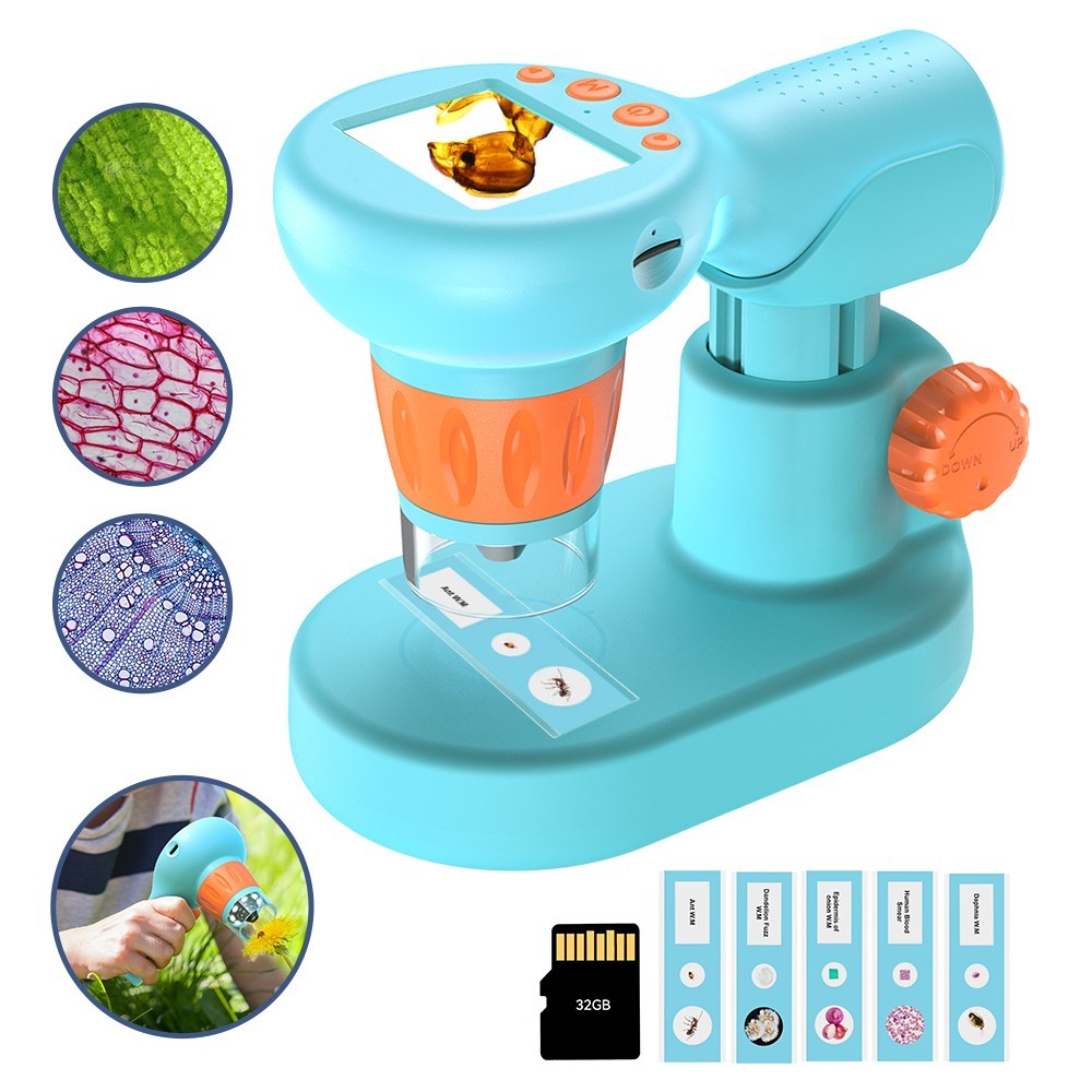 APEXEL 800X Kinder-Digitalmikroskop Leistungsstarke Optik fr Kinder Beobachten