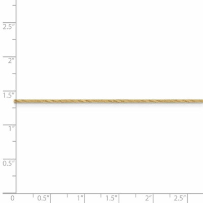 Pre-owned Superdealsforeverything Real 14kt Yellow Gold 1mm Round Snake Chain; 20 Inch; Lobster Clasp