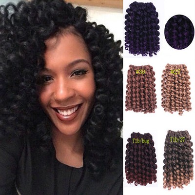 Jumpy Wand Curl Crochet Braid Hair Extensions Jamaican Bounce