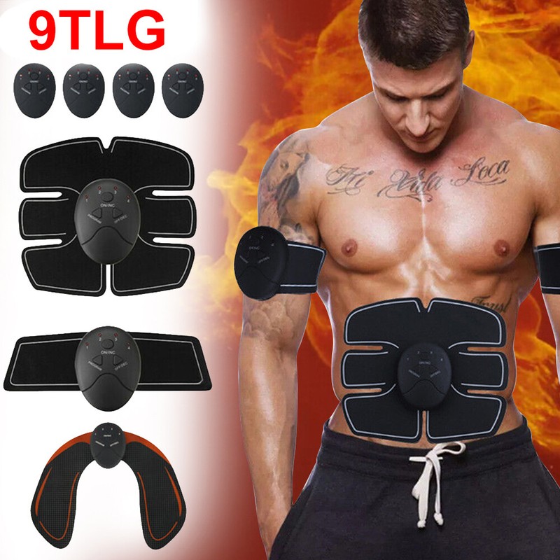 ABS Stimulator Bauchmuskeltrainer Trainingsgerät Elektro Fitness Exerciser DE