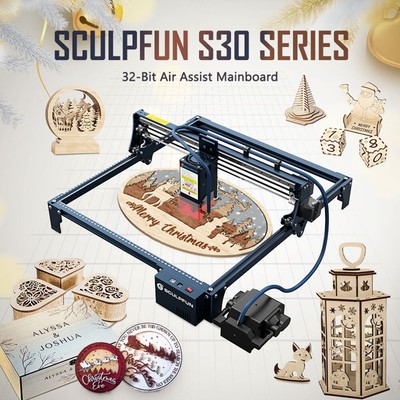 SCULPFUN S30 PRO 10W Laser Engraving Machine Wood Acrylic Cutter Engraver DIY