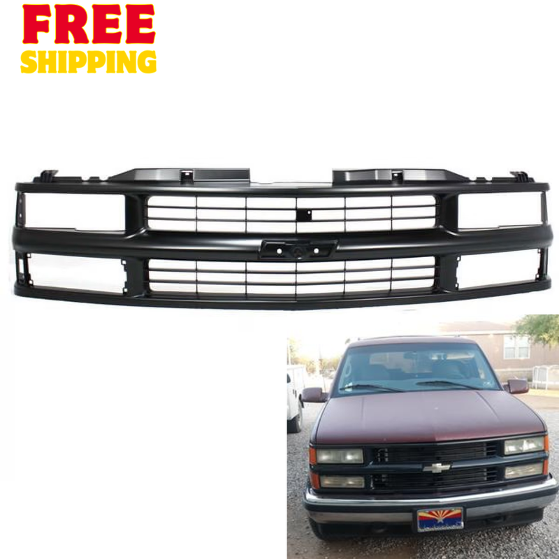 Grille Assembly Compatible with 1994-1999 Chevrolet K1500, 1995-1999 Tahoe, 1994