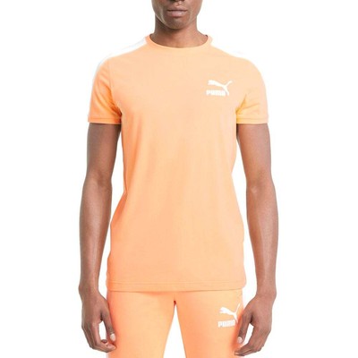 

Puma Iconic T7 Logo Футболка с круглым вырезом и короткими рукавами Мужские оранжевые повседневные топы 599869, Оранжевый, Puma Iconic T7 Logo Crew Neck Short Sleeve TShirt