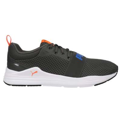 Мужские серые кроссовки Puma Wired Run Lace Up Повседневная обувь 382720-02