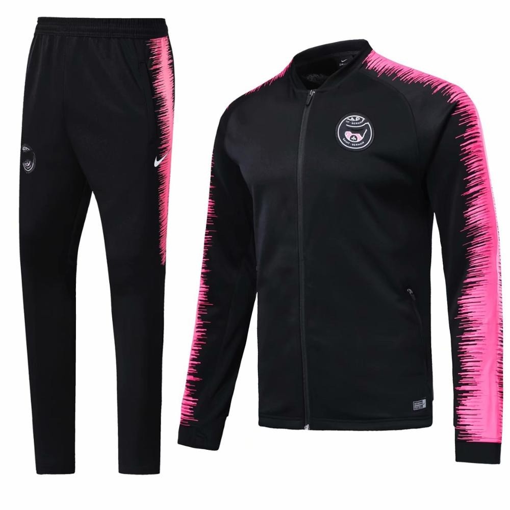 pink and black nike tracksuit