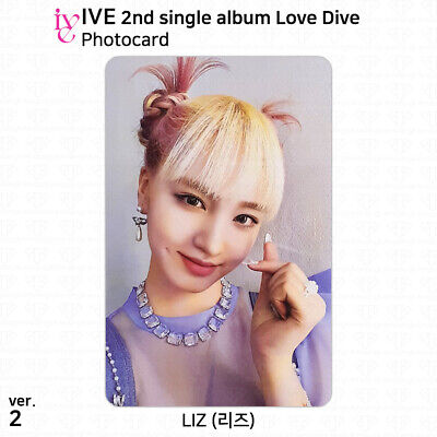 IVE 2nd Single Album Love Dive Official Photocard Hologram Card Sticker KPOP