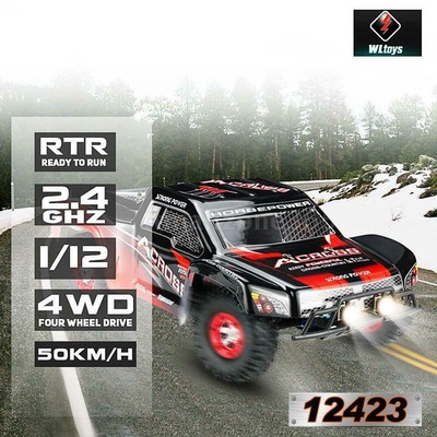 Wltoys 12423 1:12 2.4GHz 4WD 50km/h High Speed RC Truck Racing Rennauto Auto Car