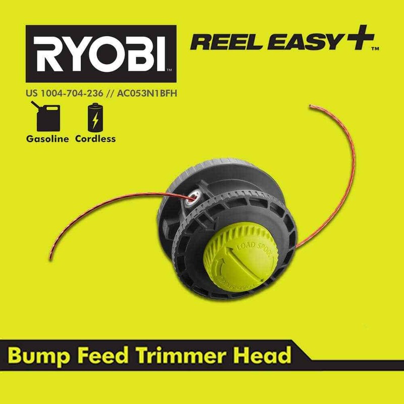 Ryobi Trimmer Head Reel Easy + Bump Feed Speed 2 Line Precut Weed Wacker String