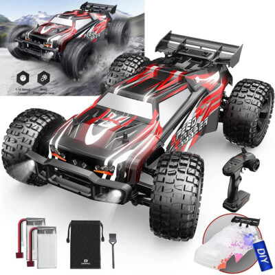 DEERC 4WD 1:10 Scale RC Car 48+ KM/H High Speed Off Road Monster Truck 40+ Min