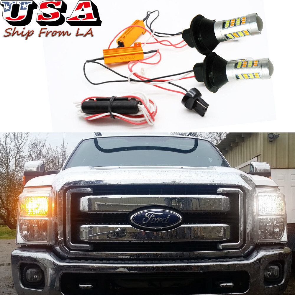 LED Swtichback Turn Signal DRL Light Bulbs for Ford F150 F250 F350