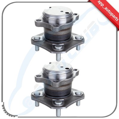 Pair Rear Wheel Hub & Bearing Assembly For Nissan Sentra Emotion Sedan W/ ABS