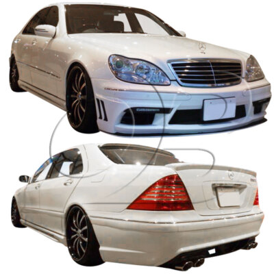 Mercedes W220 W-3 Body Kit 4 Piece For S-Class Mercedes-Benz 03-06 Duraflex