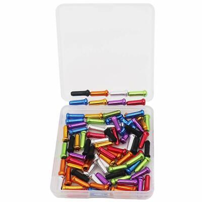 50pk MTB Road Bike Cable End Caps Aluminum Brake Shifter Inner Cable Tips 7color