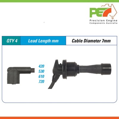 New * ICON * Ignition Lead Set for Mitsubishi RVR N23W 2.0L 4G63T