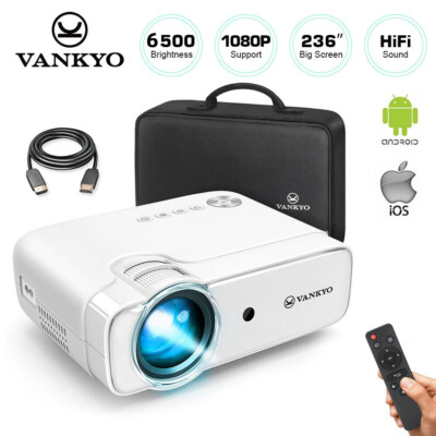 VANKYO 1080P HD Mini Video LED Movie Projector HiFi Home Theater Cinema HDMI USB