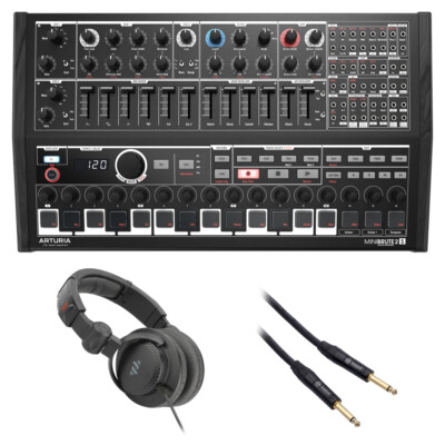Arturia MiniBrute 2S Semi-modular Analog Synthesizer w/ Headphone & Cable